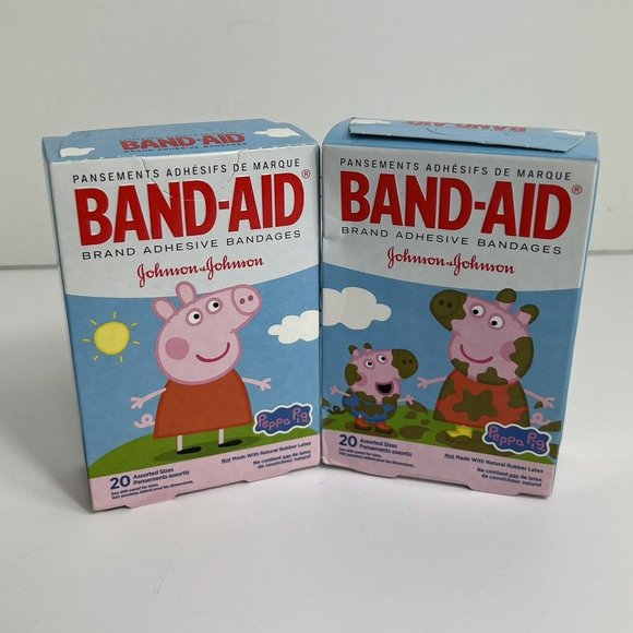 Band-Aid Brand Bandages Peppa Pig Assorted Sizes Decorated Band Aids Lot Of 2 - Picture 8 of 12